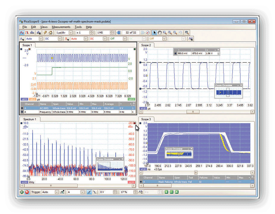 Oscilloscope decoding / Protocol analysis