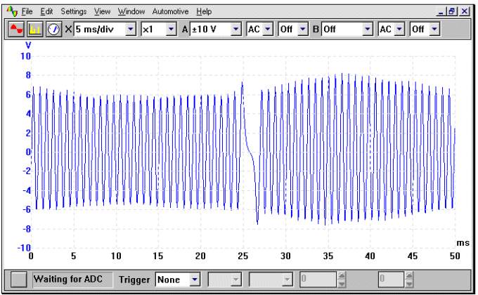 cranking waveform